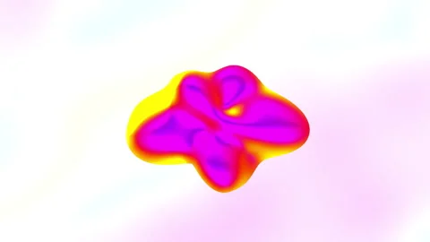 Abstract 3D Distorted Chrome Sphere Model with Vibrant Liquid Silk Flow and.. Stock Footage 344777935
