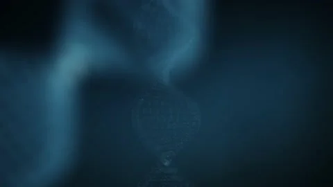 Abstract 3d DNA molecule. Medical science and chemistry biology. Gene cell Stock Footage 130760261