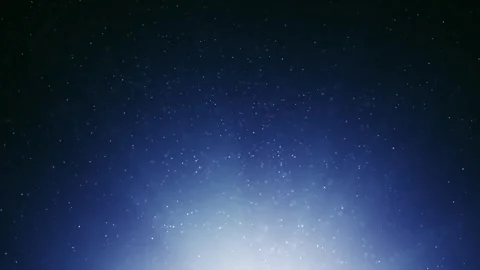 Abstract 3d dot particles loop rotation motion on dark blue background Stock Footage 345682990