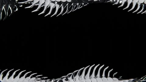 Abstract 3d elements horizontal frame darkness effect bakground metallic Stock Footage 282880328