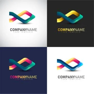 Abstract 3D Fish logo Template for your Company Brand Stock Illustration