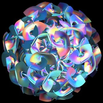 Abstract 3d fractal  background Stock Illustration