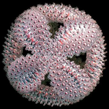 Abstract 3d fractal  background イラスト素材