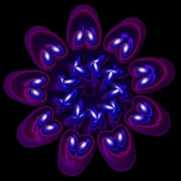 Abstract 3d fractal  background Stock Illustration