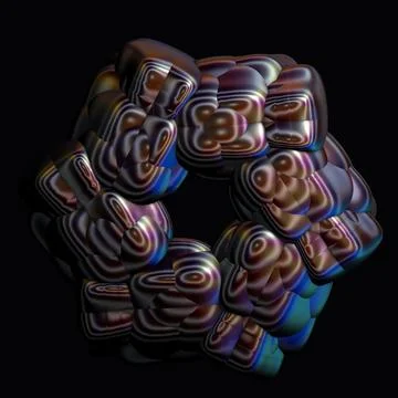 Abstract 3d fractal  background Stock Illustration