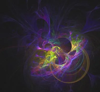 Abstract 3d fractal  background Stock Illustration