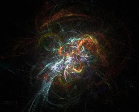 Abstract 3d fractal  background Stock Illustration