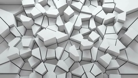Abstract 3D Fractured Surface 스톡 동영상 260684503