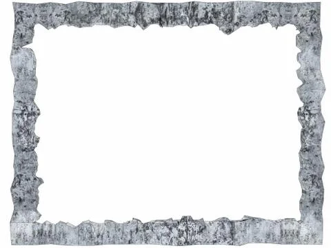 Abstract 3D frame render. Illustration on white background Stock Photos