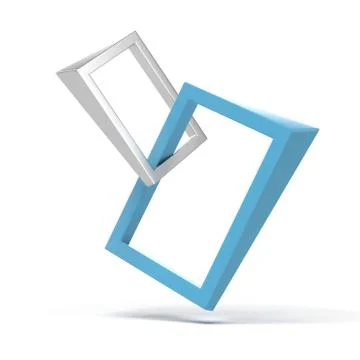 Abstract 3d frames Stock Illustration