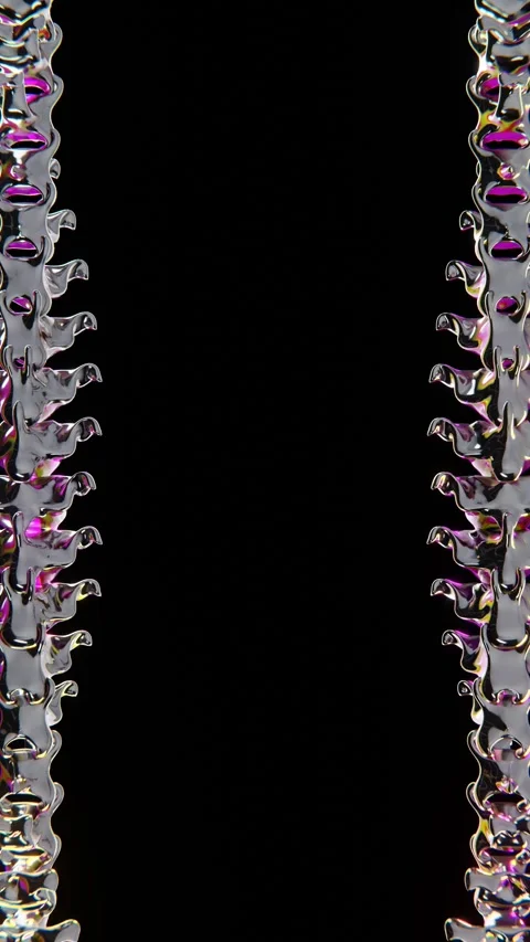 Abstract 3D futuristic elements frame blank space vertical social media phone Stock Footage 290132898