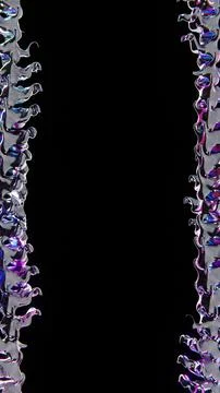 Abstract 3D futuristic elements frame blank space vertical social media phone イラスト素材