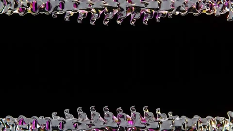 Abstract 3D futuristic elements horizontal frame blank space darkness vibrant Stock Footage 290032305