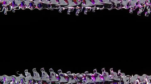 Abstract 3D futuristic elements horizontal frame blank space darkness vibrant イラスト素材