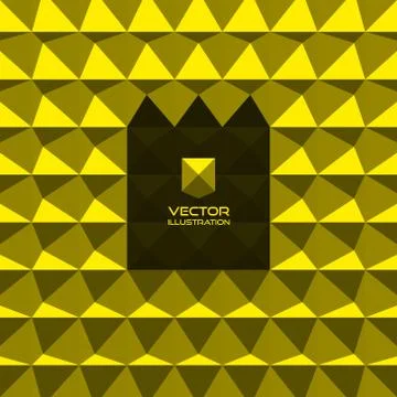 Abstract 3d geometric background. 3D vector interior wall panel Stock Illustration