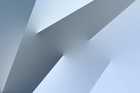 Abstract 3D Geometric Background with Blue Gradient and Light Stock Illustration