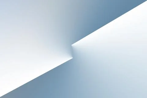 Abstract 3D Geometric Background with Blue Gradient and Light Stock Illustration