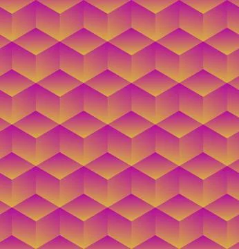 Abstract 3d geometric background with cubes. Vector illustration Stock Illustration