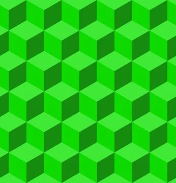 Abstract 3d geometric background with cubes. Vector illustration Stock Illustration