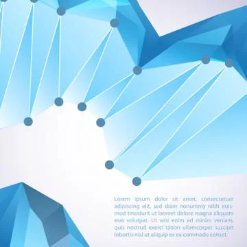 Abstract 3d geometric background Ilustração Stock