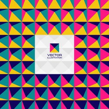 Abstract 3d geometric background. With place for text Stock Illustration