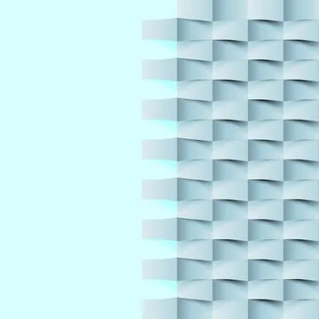 Abstract 3d geometric background. White seamless texture with shadow. Simple  Stock Illustration