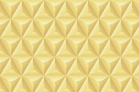 Abstract 3D geometric backgrounds. 3D gold shapes templates. Templates for Stock Illustration