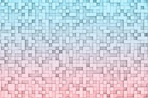 Abstract 3d Geometric Cube Background Design Pattern in Red and Blue Color 스톡 일러스트