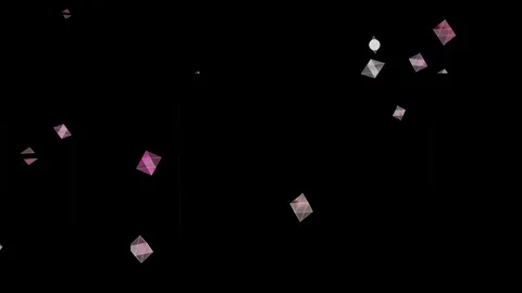 Abstract 3D Geometric Floating Shapes Animation Stock-Footage 341458227