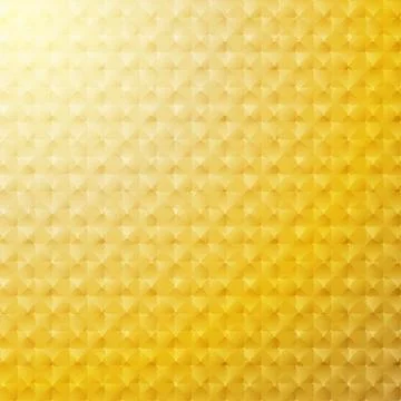 Abstract 3D geometric grid pattern gold color background and texture. Illustrazione stock