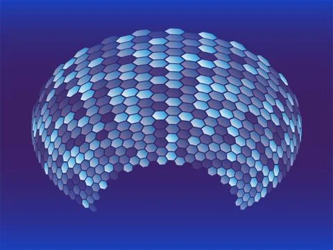 Abstract 3d geometric minimal design. Stock-Illustration