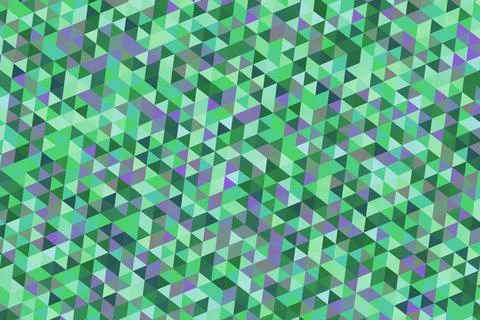 Abstract 3d geometric pattern with green purple shades Stock Illustration