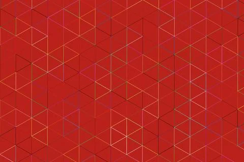 Abstract 3d geometric pattern with lines and cubes Stock Illustration