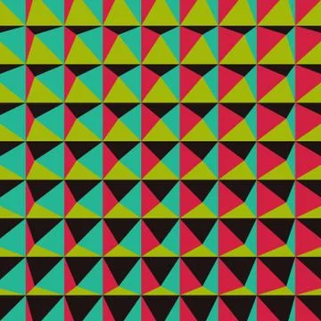 Abstract 3d geometric pattern. Polygonal background Stock Illustration