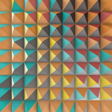 Abstract 3d geometric pattern. Polygonal background 스톡 일러스트