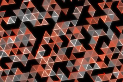 Abstract 3d geometric pattern with triangles and shadows イラスト素材