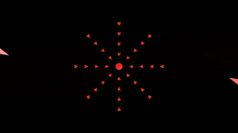 Abstract 3D geometric polygon particle shape explosion - VJ Loop Stock Footage 65062437