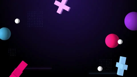 Abstract 3d geometric shapes loop animation. Modern background, motion design Stock Footage 157595299