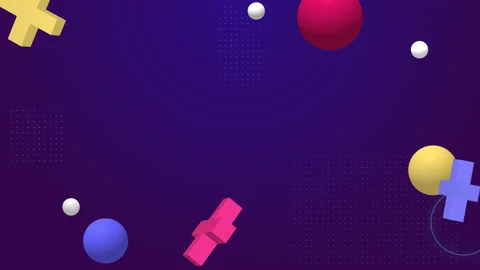Abstract 3d geometric shapes loop animation. Modern background, motion design Stock Footage 157600529