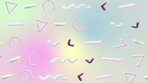 Abstract 3d geometric shapes loop animation. Modern background, seamless motion  Video stock 231089461