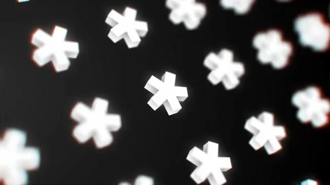 Abstract 3d geometric shapes loop animation. Modern background. Stock Footage 235416026