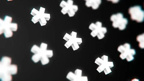 Abstract 3d geometric shapes loop animation. Modern background. Stock-Footage 235416079