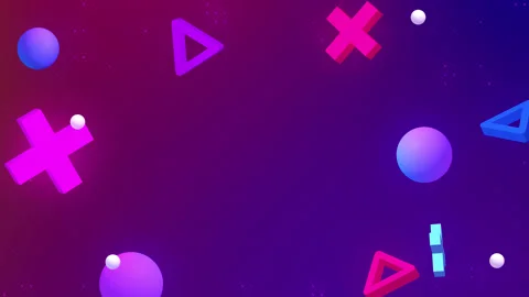 Abstract 3d geometric shapes. Modern background. rotating objects Video stock 167076355