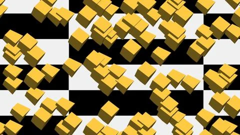 Abstract 3D geometric shapes with sharp angles minimalist background Stock Illustration