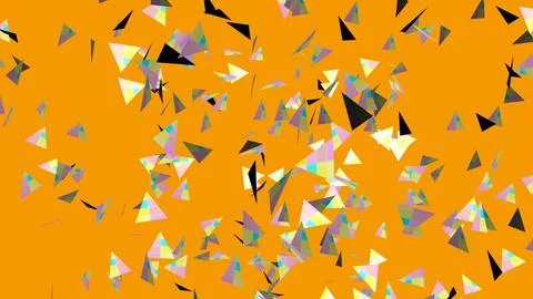 Abstract 3D geometric shapes with sharp angles minimalist background Stock Illustration