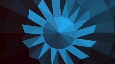 Abstract 3D geometric shapes with sharp angles minimalist background Stock Illustration