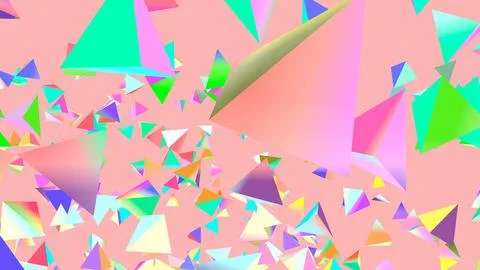 Abstract 3D geometric shapes with sharp angles minimalist background イラスト素材