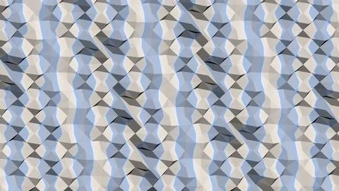 Abstract 3D geometric shapes with sharp angles minimalist background Stock Illustration
