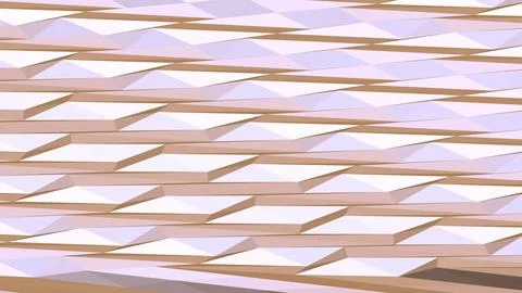 Abstract 3D geometric shapes with sharp angles minimalist background Illustrazione stock