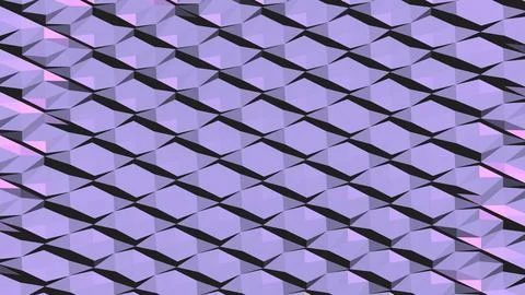 Abstract 3D geometric shapes with sharp angles minimalist background Illustrazione stock